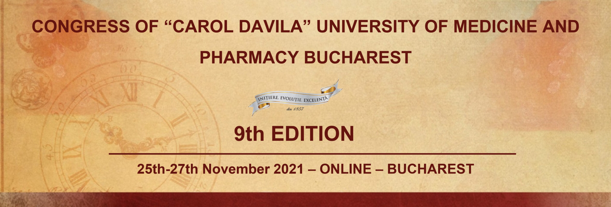The Congress of the University of Medicine and Pharmacy Carol Davila Bucharest