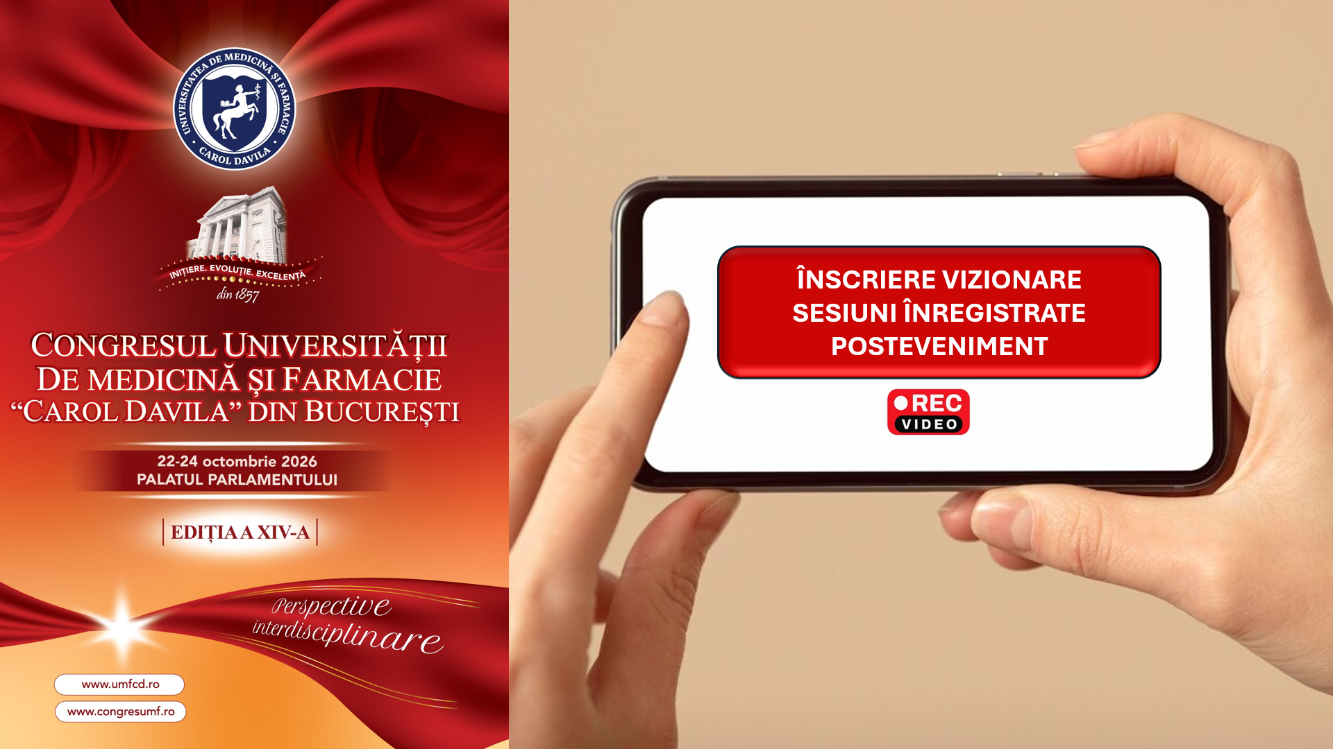descriere inscriere vizionare inregistrari posteveniment 2026